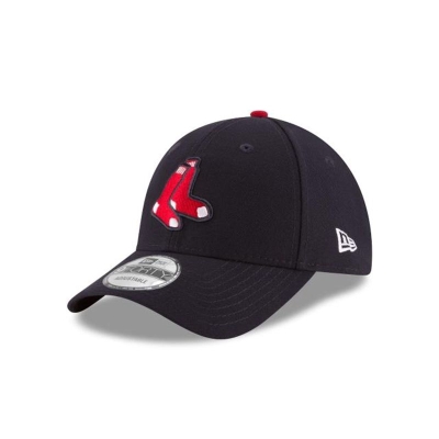 Blue Boston Red Sox Hat - New Era MLB The League Sox 9FORTY Adjustable Caps USA3076198